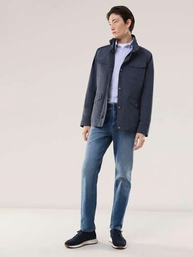 Ultraskin Multitaschen Jacke Marine