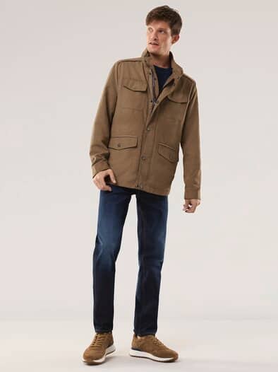 Ultraskin Multitaschen Jacke Cognac