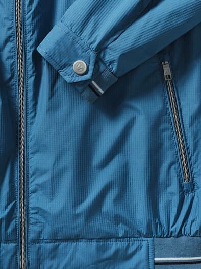 Microfaser Leichtblouson Mittelblau