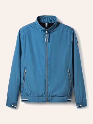 Microfaser Leichtblouson Mittelblau