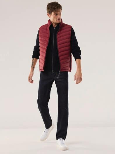 Klima Leichtsteppweste Rot