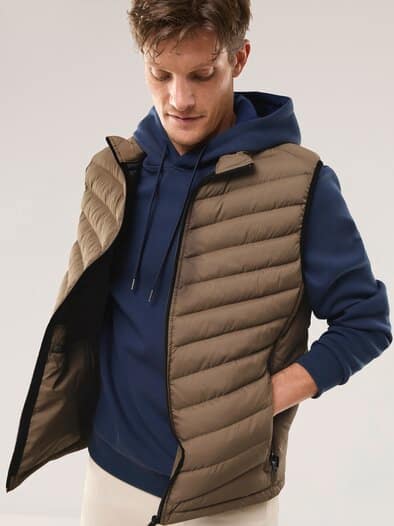 Klima Leichtsteppweste Karamel