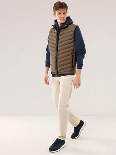 Klima Leichtsteppweste Karamel