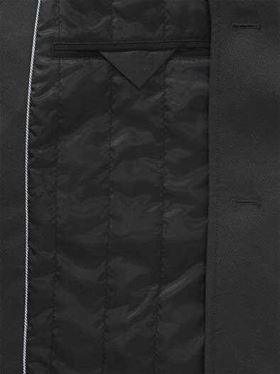 Kurzmantel in Trenchoptik Schwarz