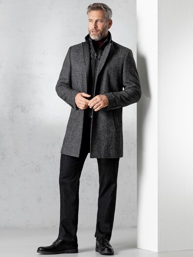 Wollmantel 2 in1 | Grau | Walbusch Wollmantel 2 in1 | Grau | Walbusch