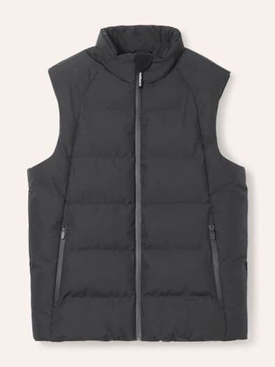 Softshelljacke mit Aussenweste Schwarz