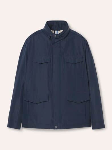 Wärmende Langjacke mit 9 Taschen Marine