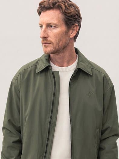 Wasserabw. Blouson aus Microfaser Oliv