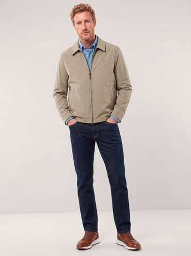 Wasserabw. Blouson aus Microfaser Beige