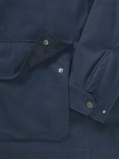 Jacke aus Baumwollmix m. Cordkragen Marine