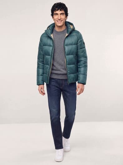 Leichte Steppjacke mit Thermozone Grün