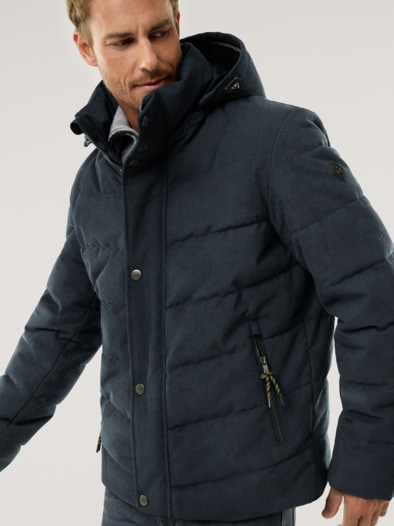 Cord Steppjacke Marine