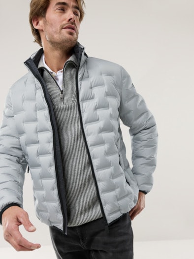Daunen Steppjacke Ecru