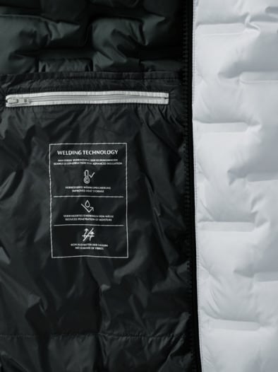 Daunen Steppjacke Ecru