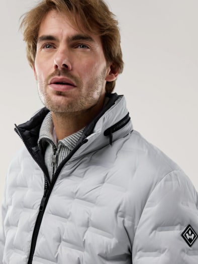 Daunen Steppjacke Ecru