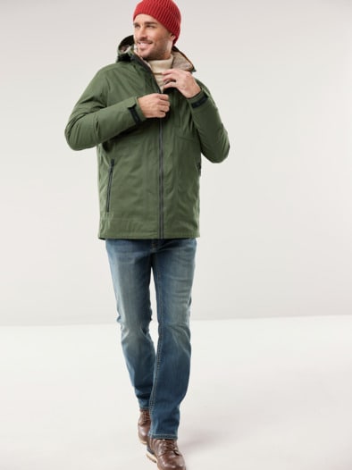 Aquastop Winterjacke Oliv