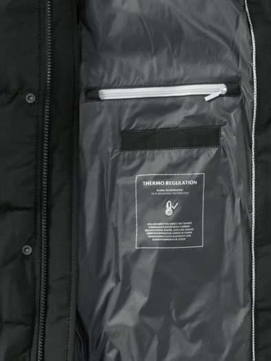 Thermo Steppmantel Schwarz