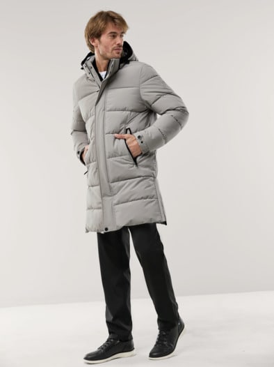 Thermo Steppmantel Ecru