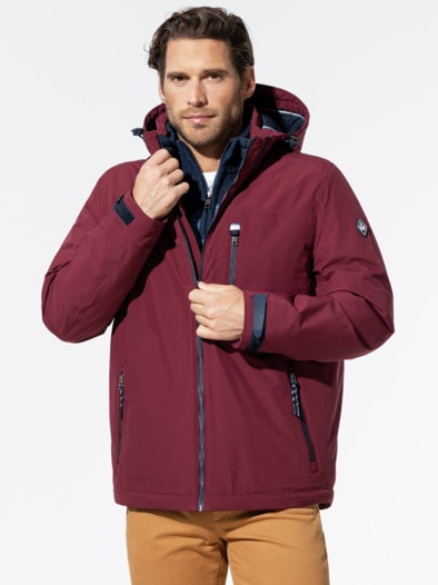Aquastop Klima Leichtjacke Bordeaux