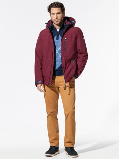 Aquastop Klima Leichtjacke Bordeaux