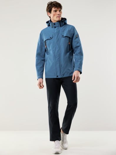 Aquastop Reisejacke Mittelblau