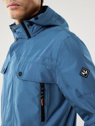 Aquastop Reisejacke Mittelblau