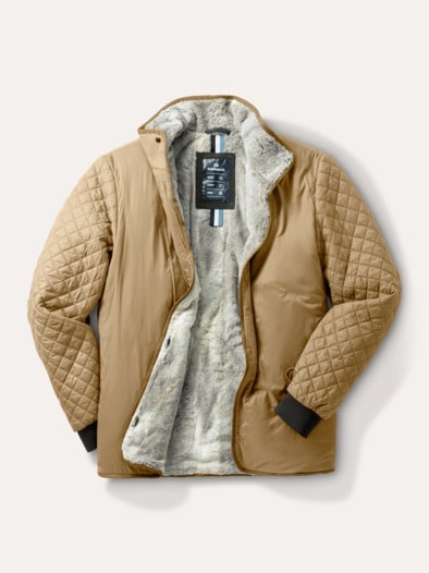 Aquastop Wolljacke Dunkelgrau