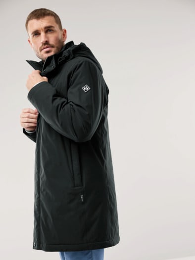 Aquastop Daunen Hybrid Jacke Schwarz