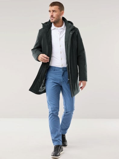 Aquastop Daunen Hybrid Jacke Schwarz