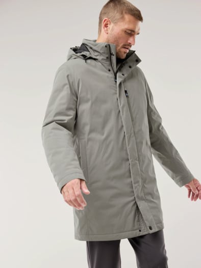 Aquastop Daunen Hybrid Jacke Beige