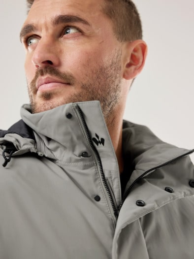 Aquastop Daunen Hybrid Jacke Beige