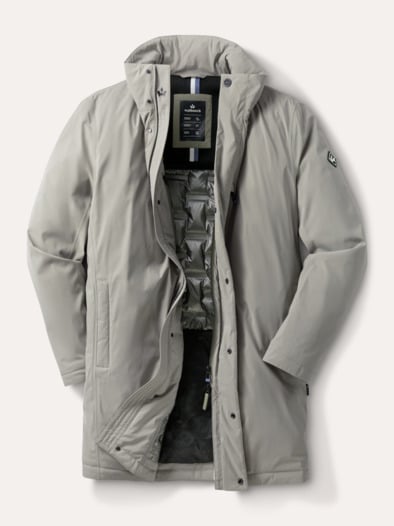 Aquastop Daunen Hybrid Jacke Beige