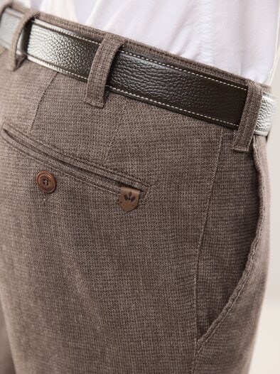 Gürtel-Chino Wool-Look Sand