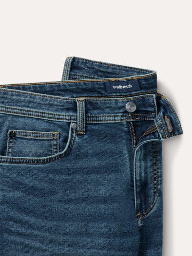 Jogger-Jeans Shorts Blue