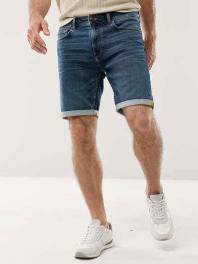 Jogger-Jeans Shorts Blue