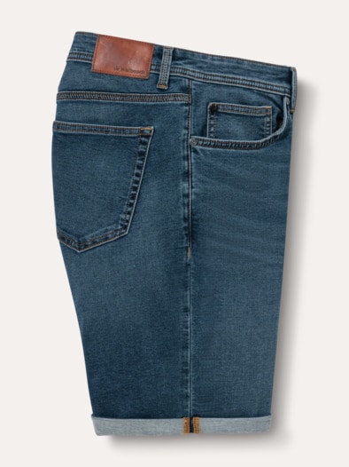 Jogger-Jeans Shorts Blue