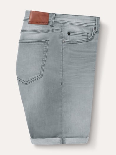Jogger-Jeans Shorts Light Grey