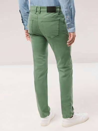 Coloured Jeans Lindgrün