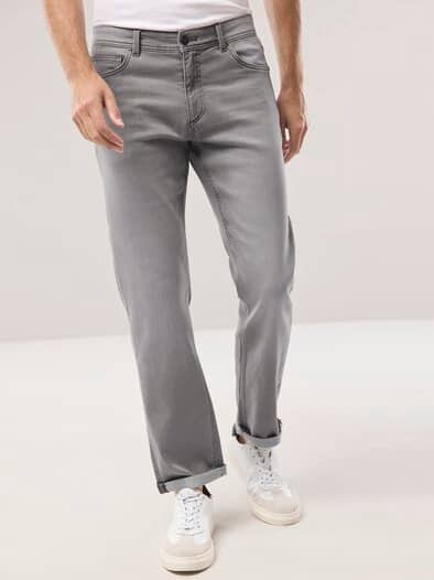Jogger-Jeans Superstretch Light Grey