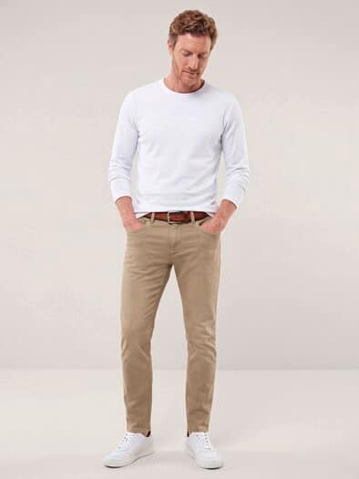 Jogger-Jeans Superstretch Beige