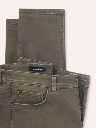 Jogger-Jeans Superstretch Oliv