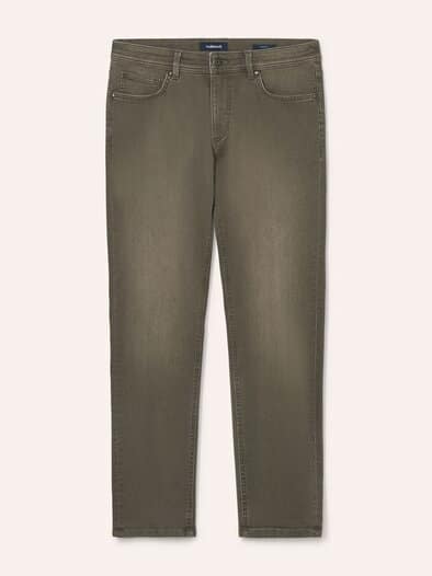 Jogger-Jeans Superstretch Oliv