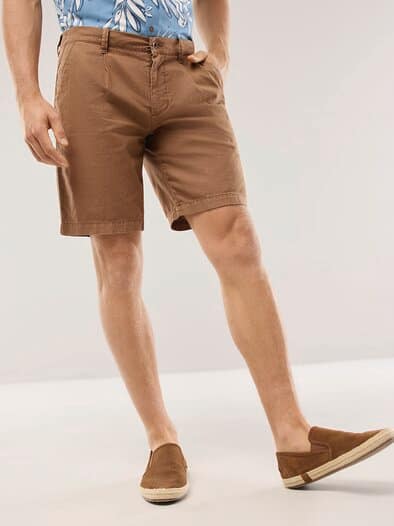 Leinenmix Bermudas Toffee