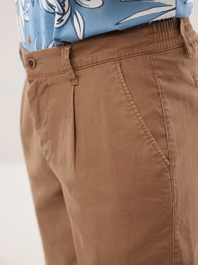 Leinenmix Bermudas Toffee