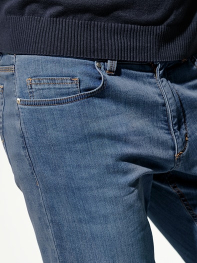 Jogger-Jeans Five Pocket Mid Blue