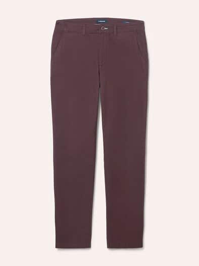 Chino aus Baumwollstretch Bordeaux