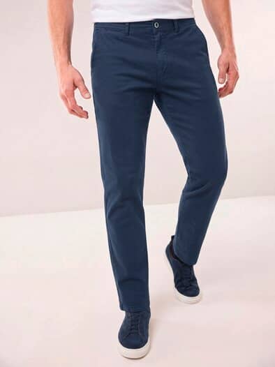 Chino aus Baumwollstretch Dunkelblau