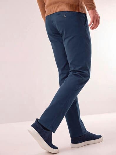 Chino aus Baumwollstretch Dunkelblau