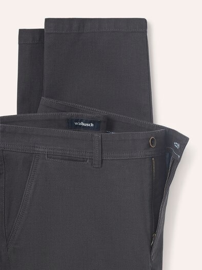 Chino aus Baumwollstretch Dunkelgrau