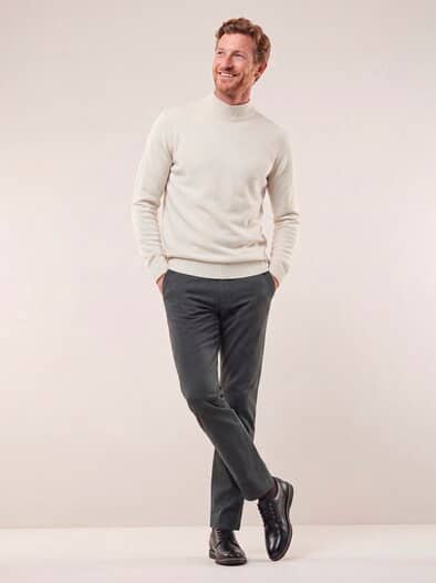 Chino aus Baumwollstretch Dunkelgrau